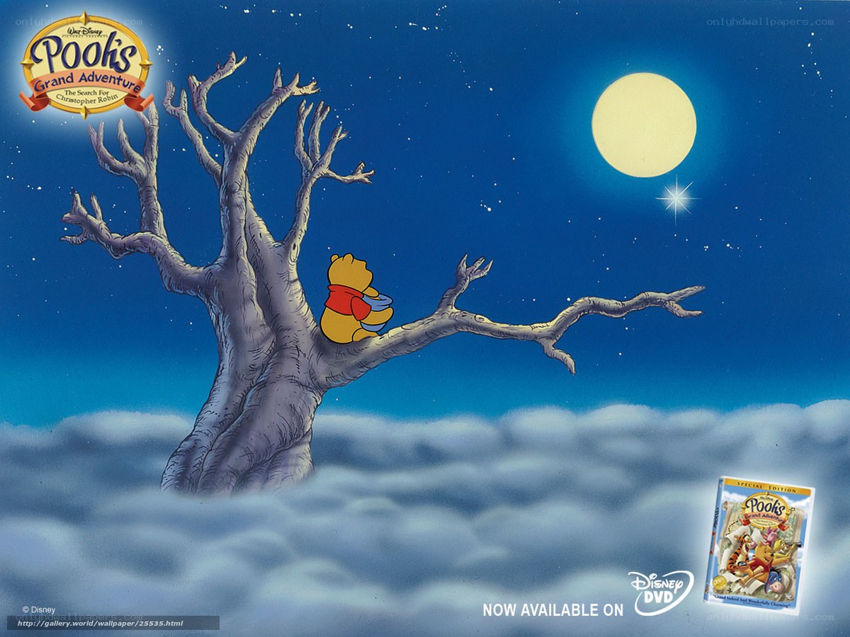 Winnie the Pooh in a tree