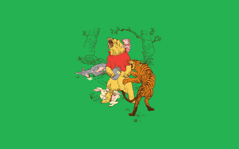 Winnie the Pooh in chaos