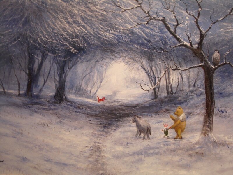 Winnie the Pooh in Snow