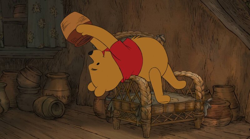 Winnie the Pooh on Chair