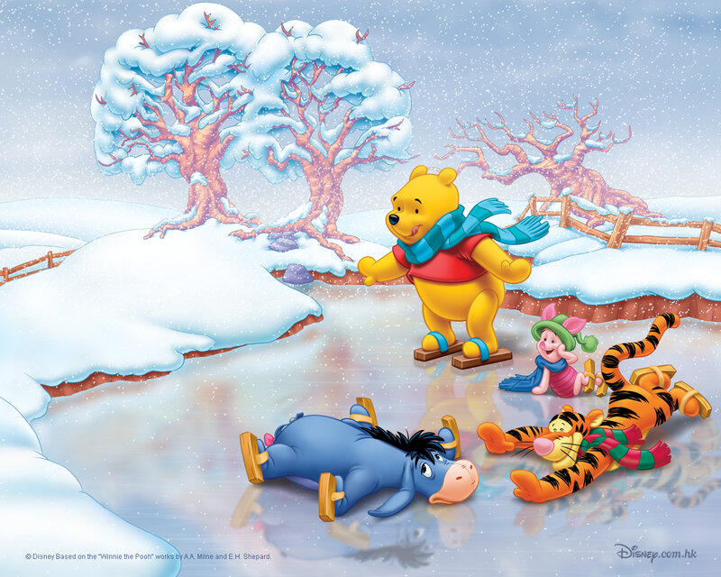 Winnie the Pooh on Ice — Blue