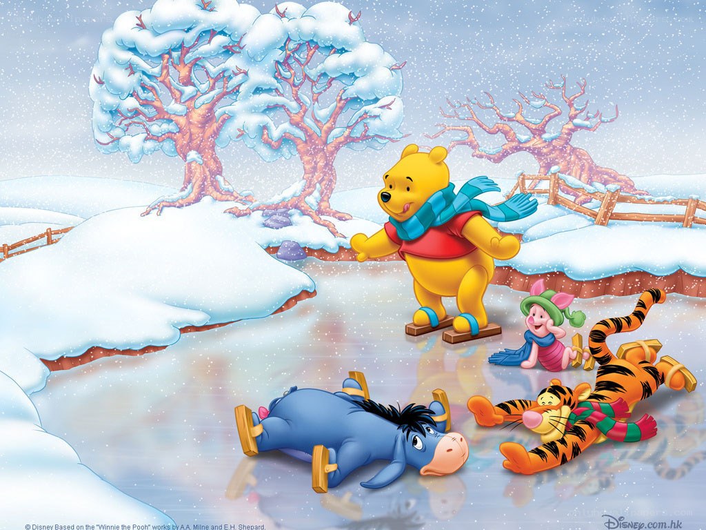 Winnie the Pooh on ice