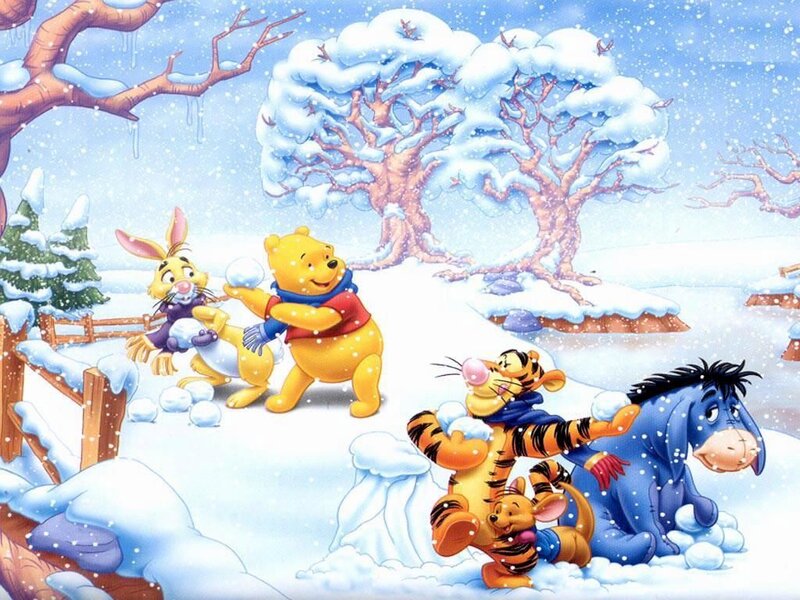 Winnie the Pooh winter fun