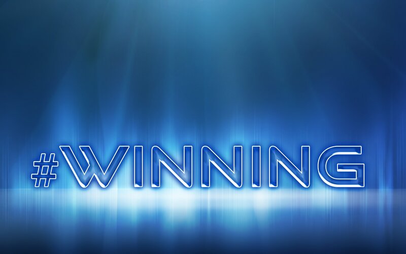 #winning text graphic