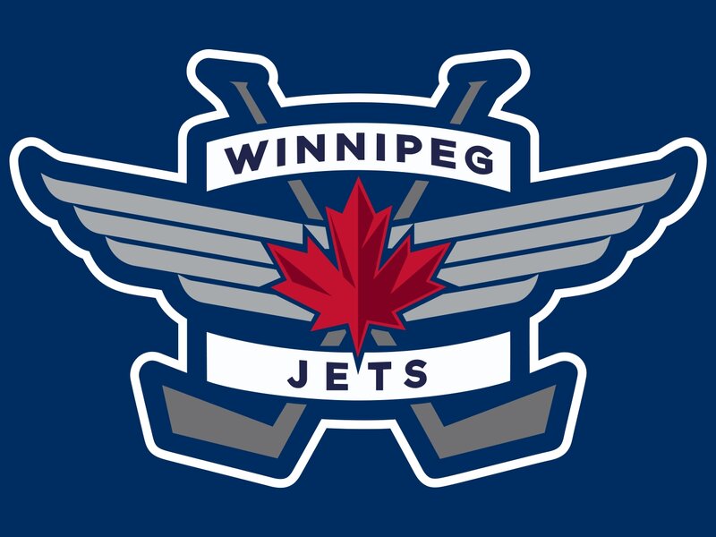Winnipeg Jets Logo — Blue, Bold, Vector Art