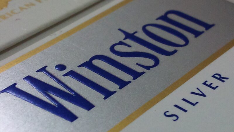 Winston Silver cigarette pack
