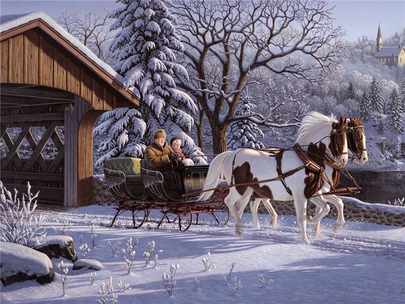 Winter carriage ride