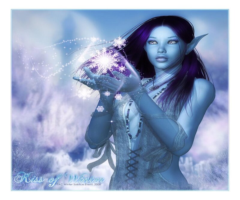 Winter Elf with Snowflakes