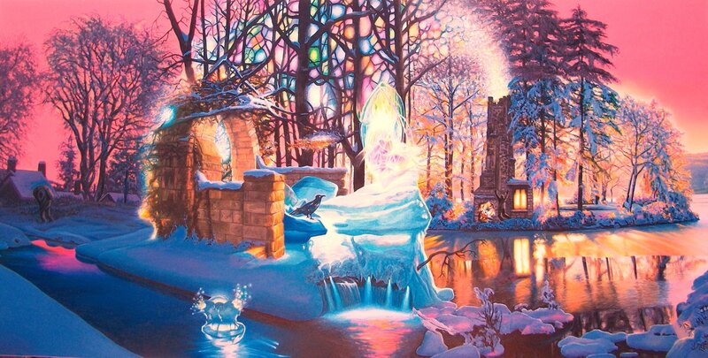 Winter fantasy landscape