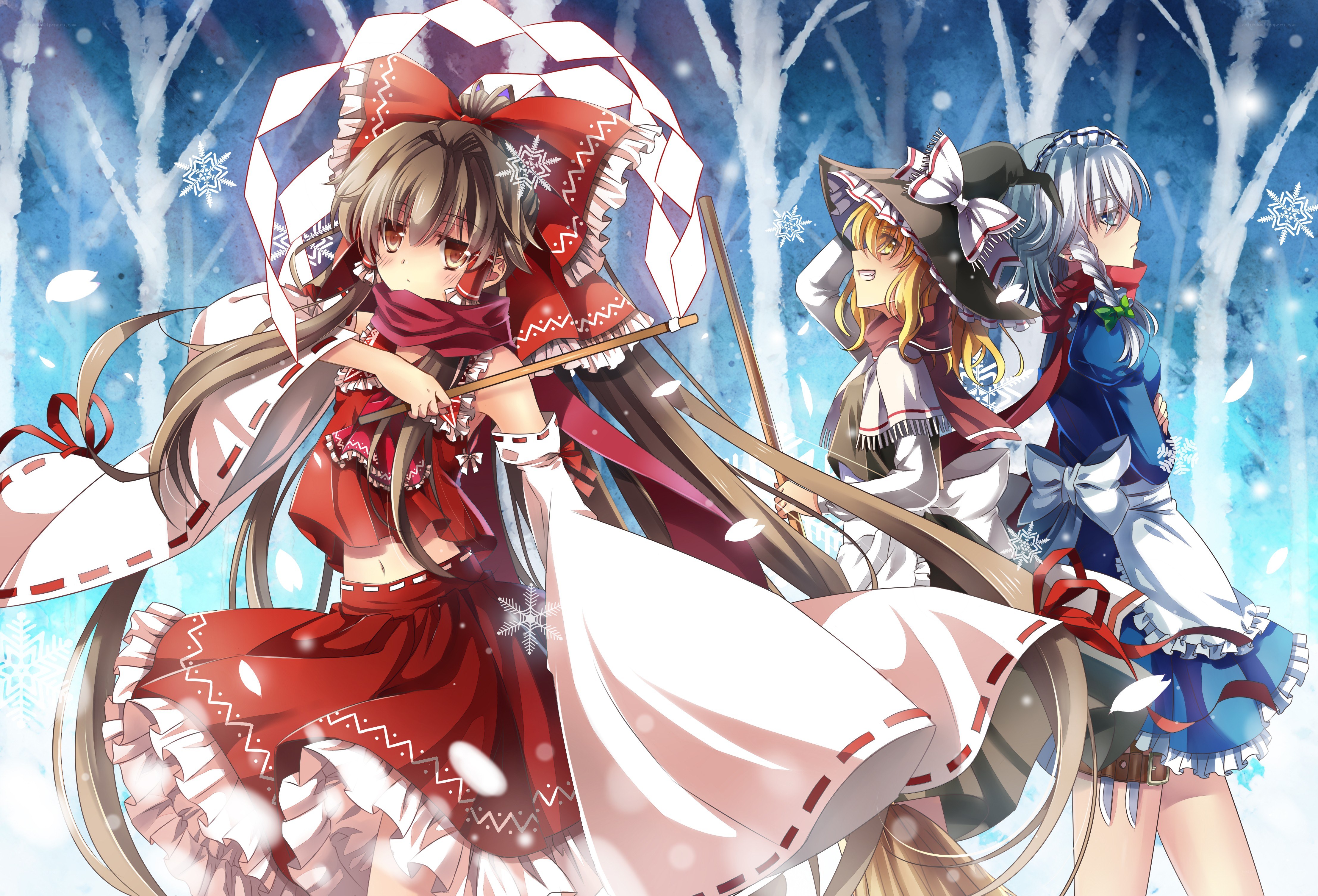 Winter festival characters