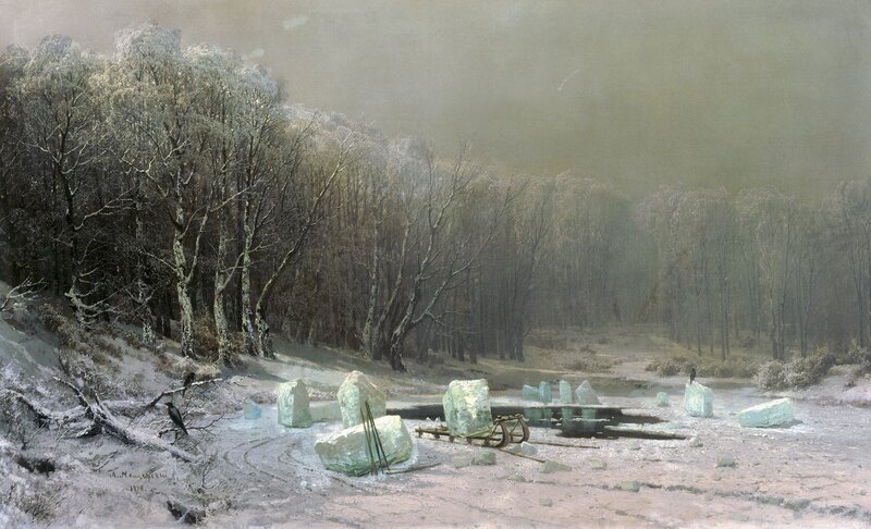 Winter Forest Ice Harvest