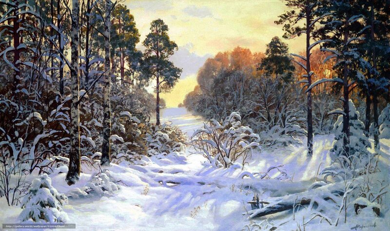 Winter Forest Path