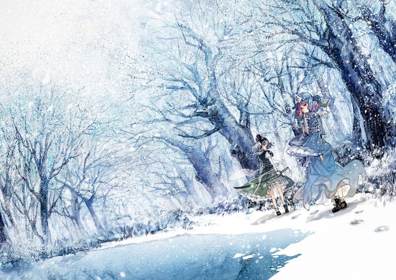Winter forest walk
