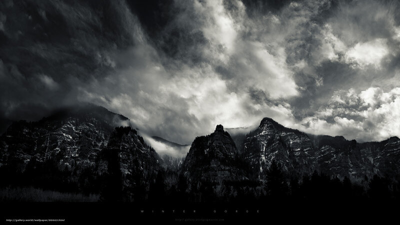 Winter Gorge Landscape