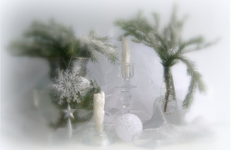 Winter Holiday Arrangement — White