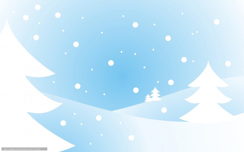 Winter landscape with snow