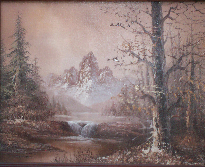Winter Landscape with Stream