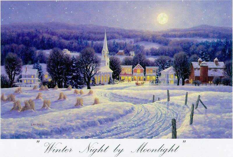 Winter Night by Moonlight