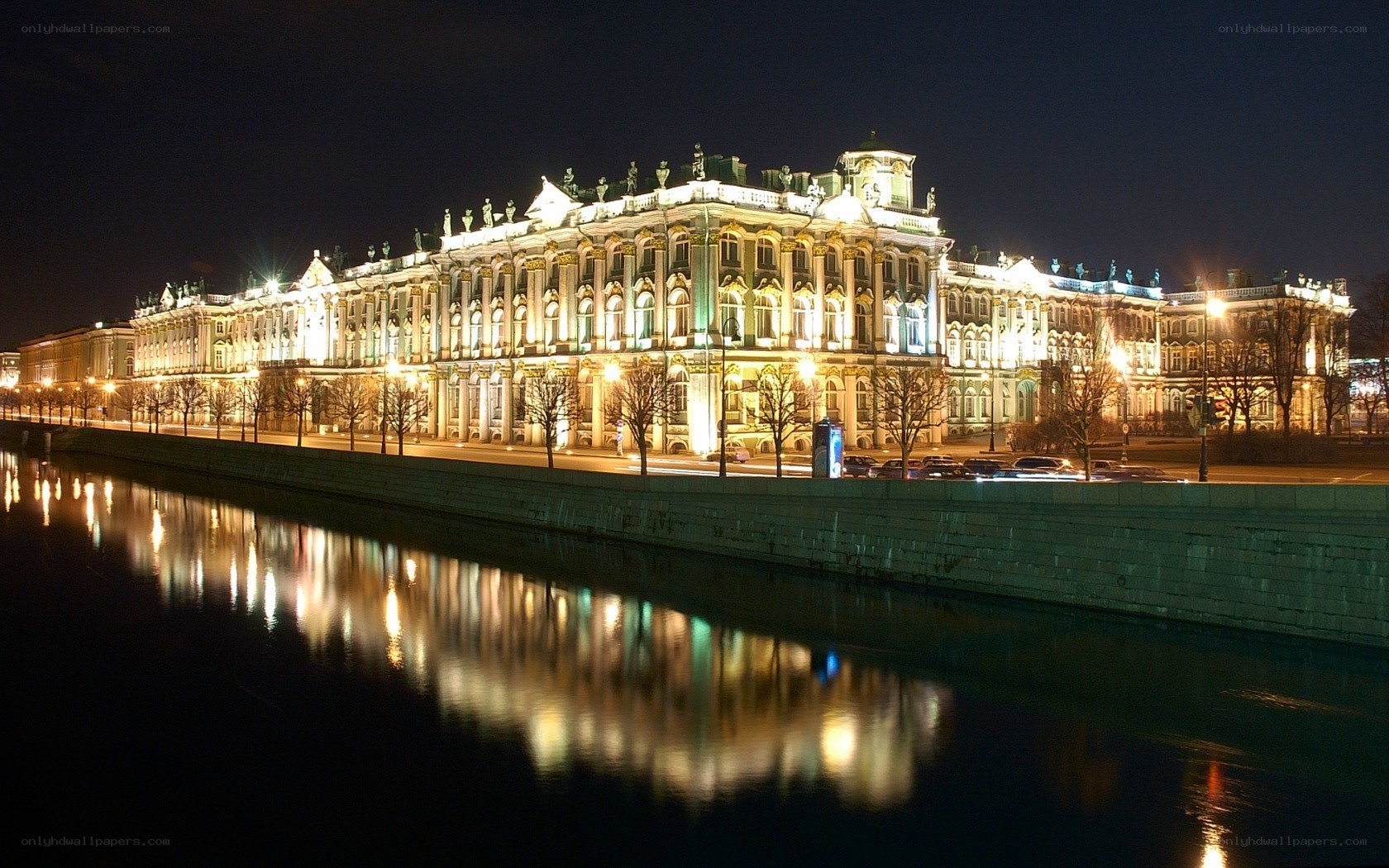 Winter Palace at night