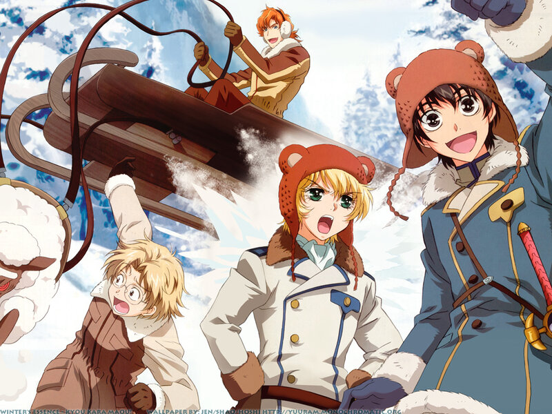 Winter sledding adventure
