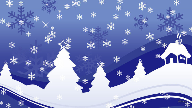winter snow scene with trees