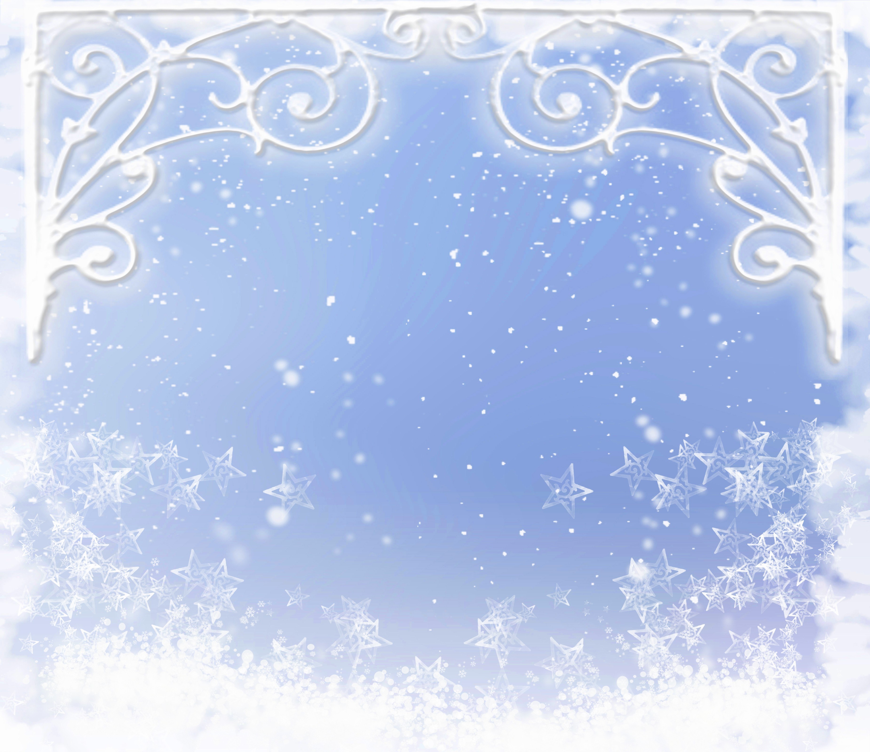 winter snowflake frame
