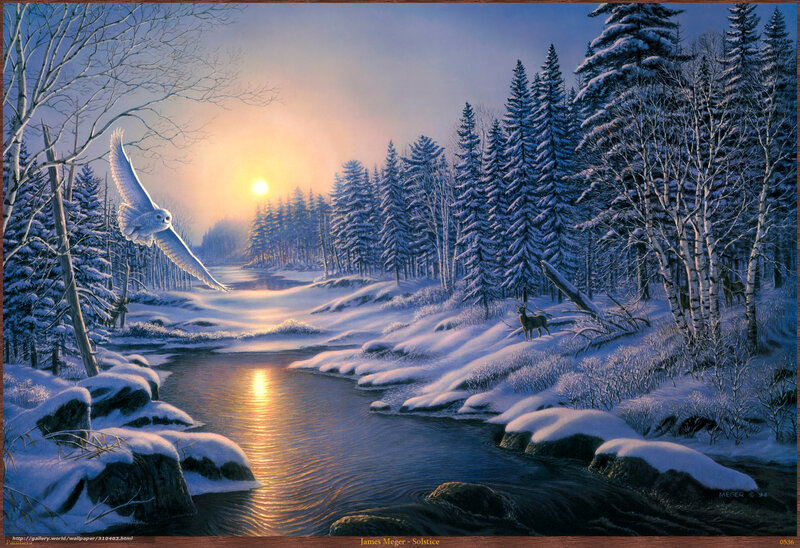 Winter Solstice Scene