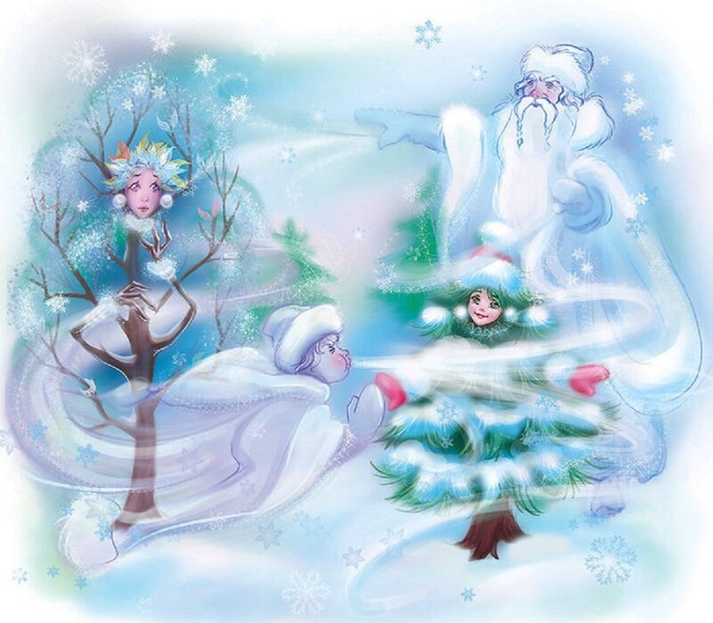 Winter Spirits in Snow