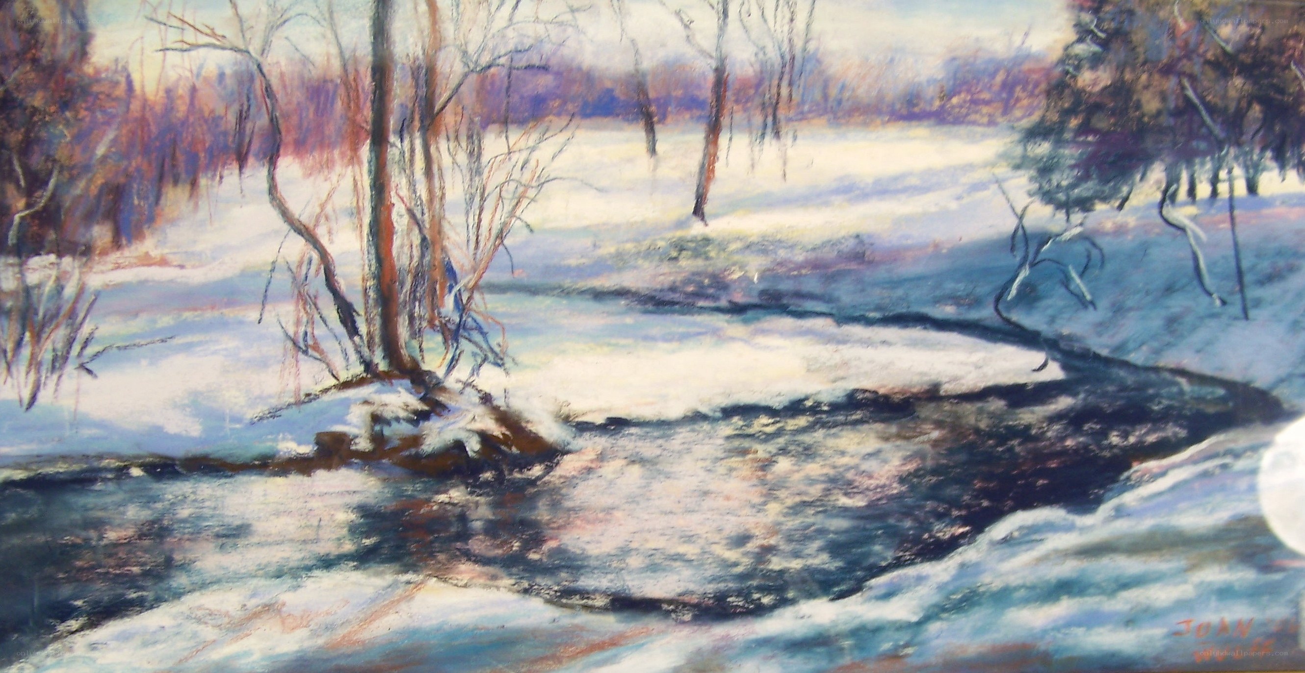 Winter Stream Landscape
