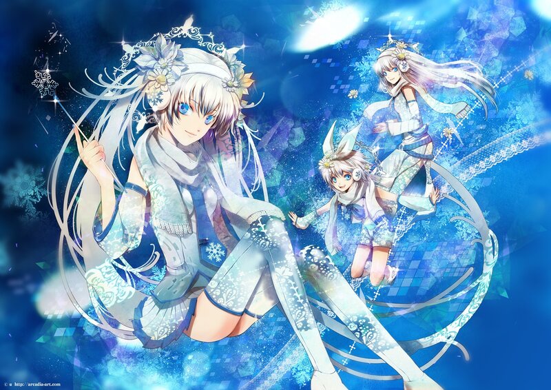 Winter-themed anime characters
