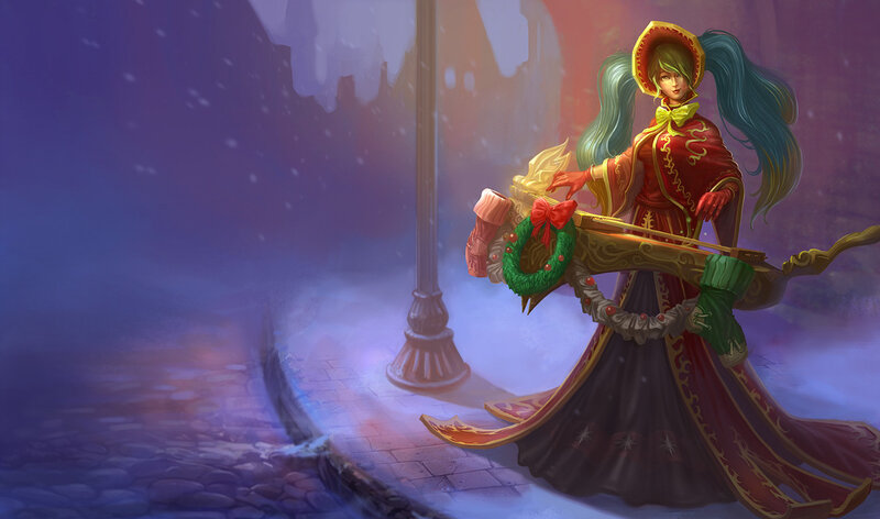 winter-themed archer character