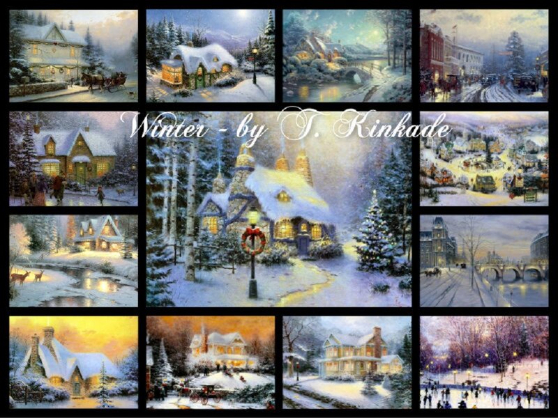 Winter Village Scenes