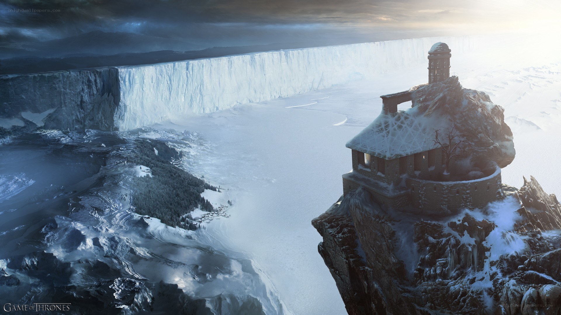 Winterfell in the snow