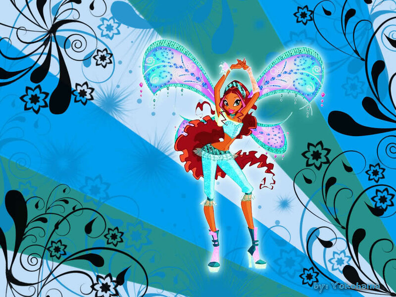 Winx Club character with butterfly wings