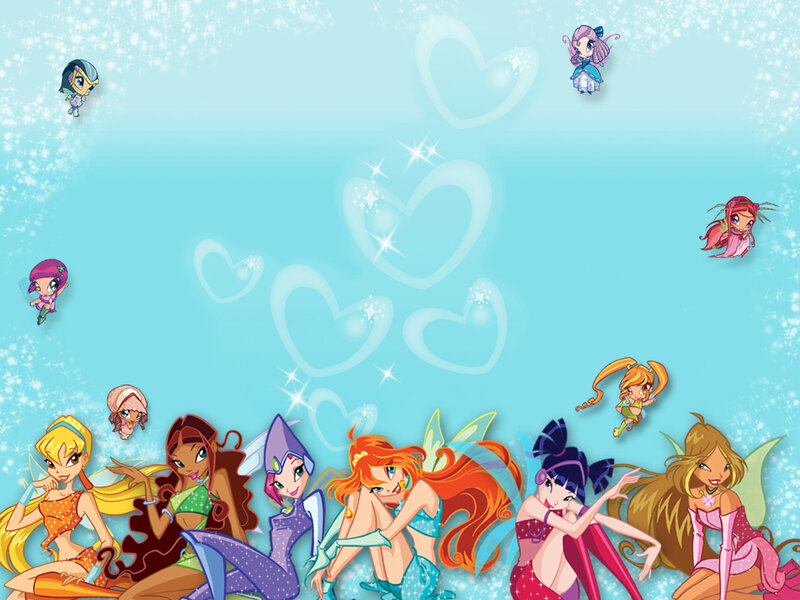 Winx Club characters in a magical scene