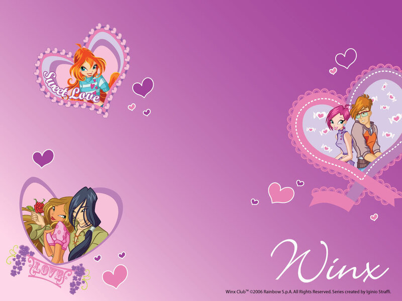 Winx Club Characters in Hearts