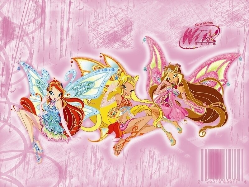 Winx Club fairies in flight