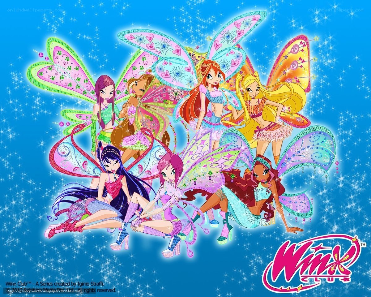 Winx Club fairies in flight