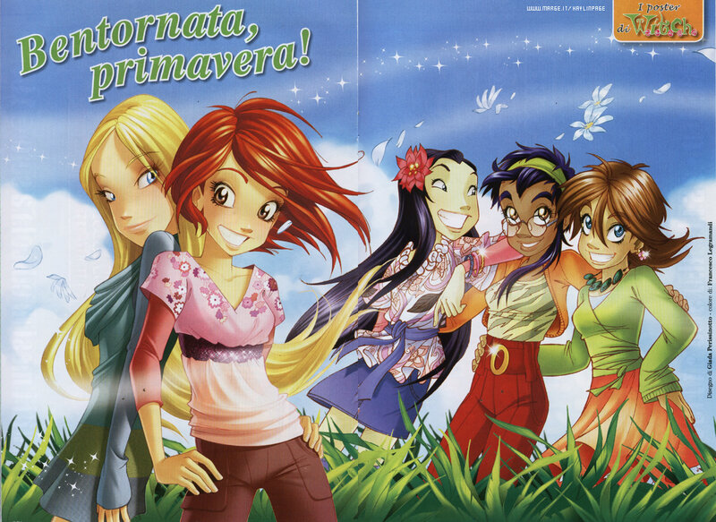 Winx Club girls in spring