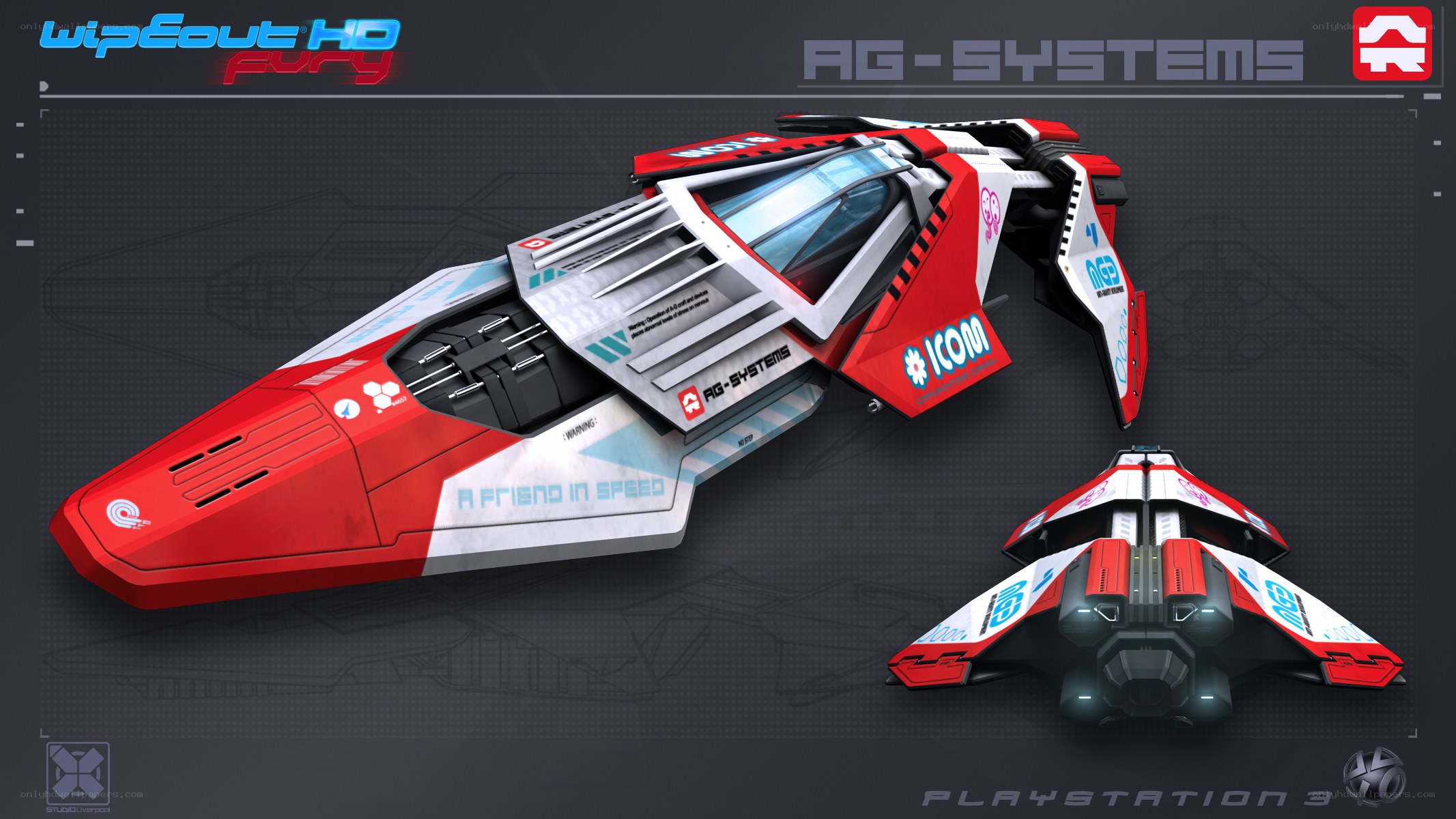 Wipeout HD Fury ship design