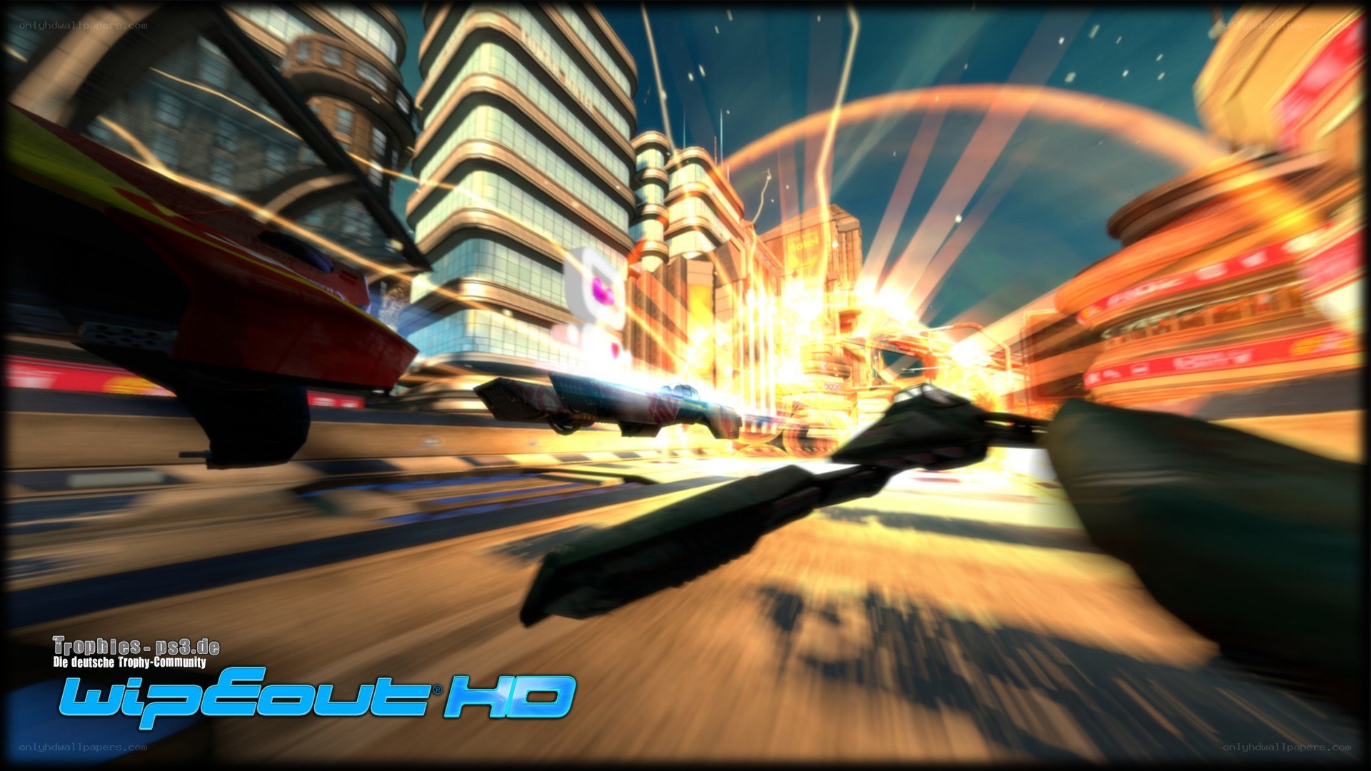 Wipeout HD gameplay scene