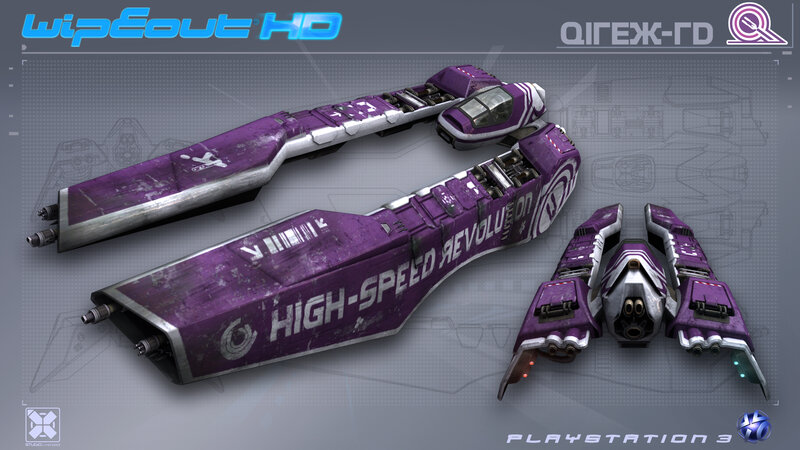 Wipeout HD ship concept art