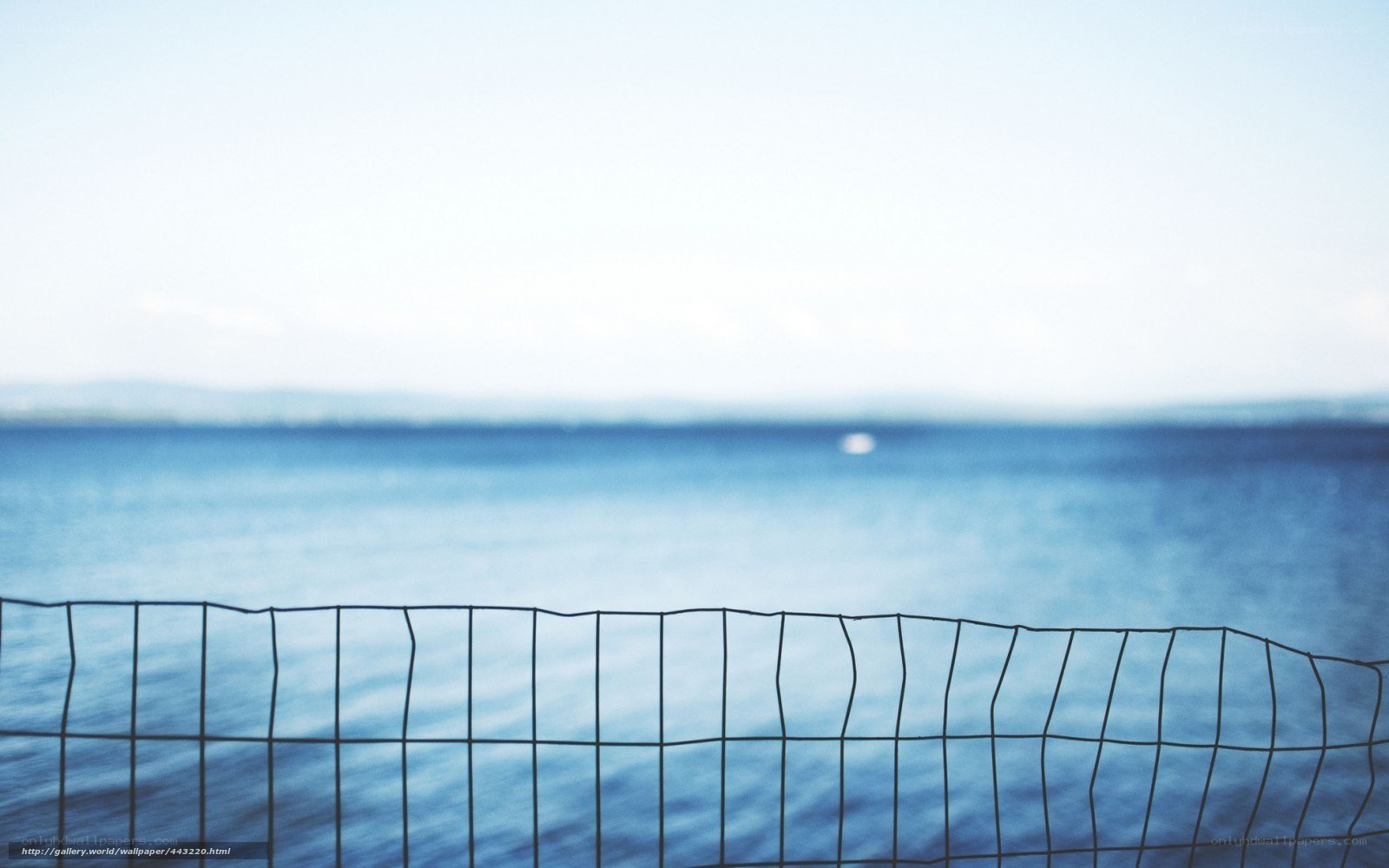 Wire fence by the sea