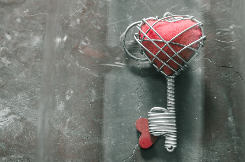 Wire Heart Key