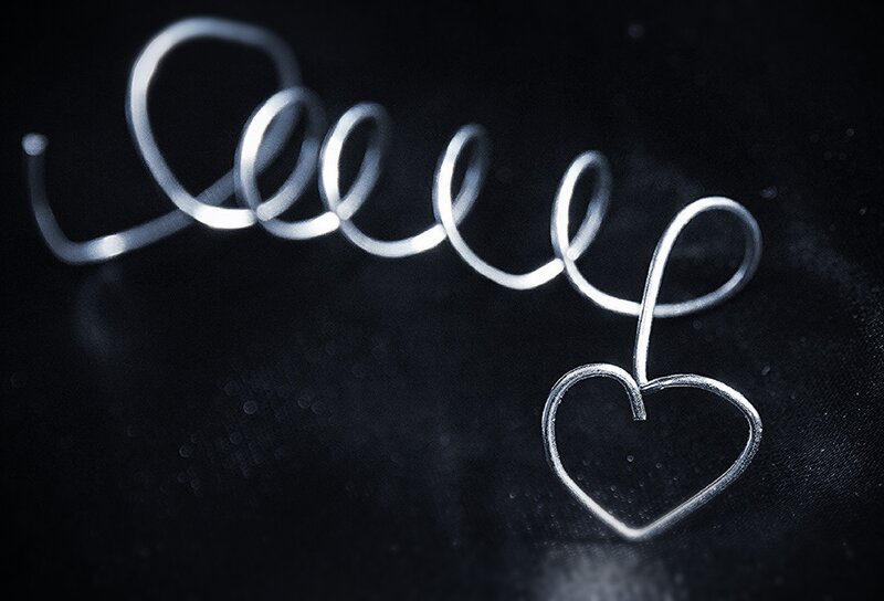 Wire Heart Sculpture