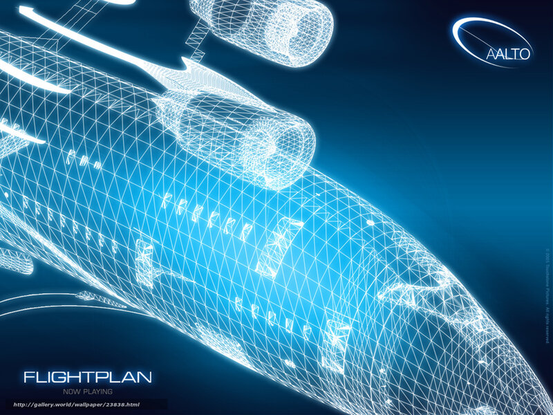 wireframe airplane blueprint
