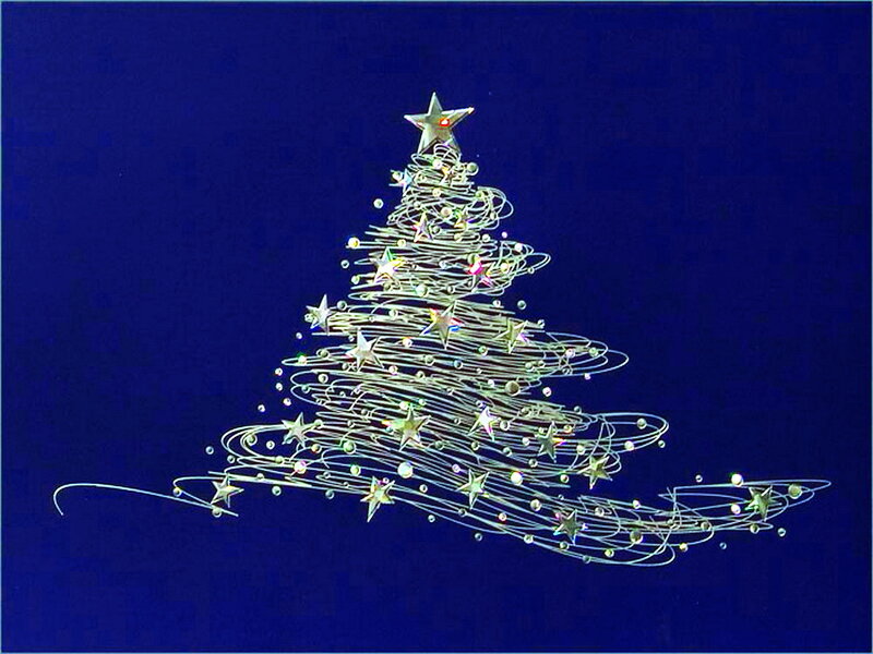 Wireframe Christmas Tree