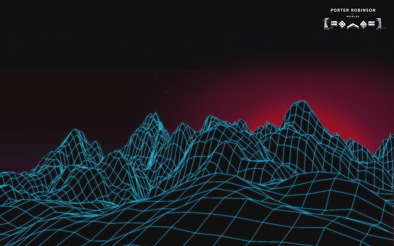 Wireframe Mountain Range