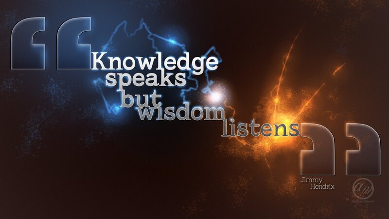 wisdom listens quote
