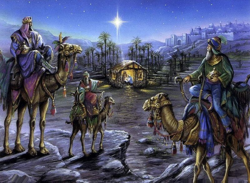 Wise Men Visiting Jesus